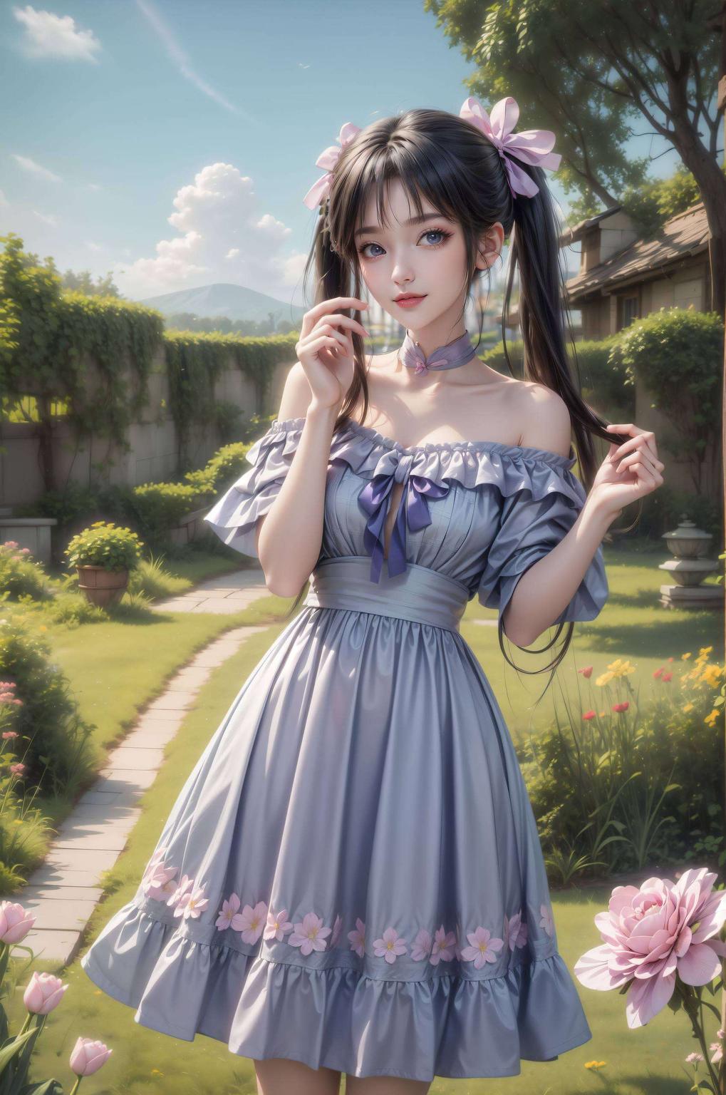 卡通壁纸绚丽展现碧瑶萌动心弦