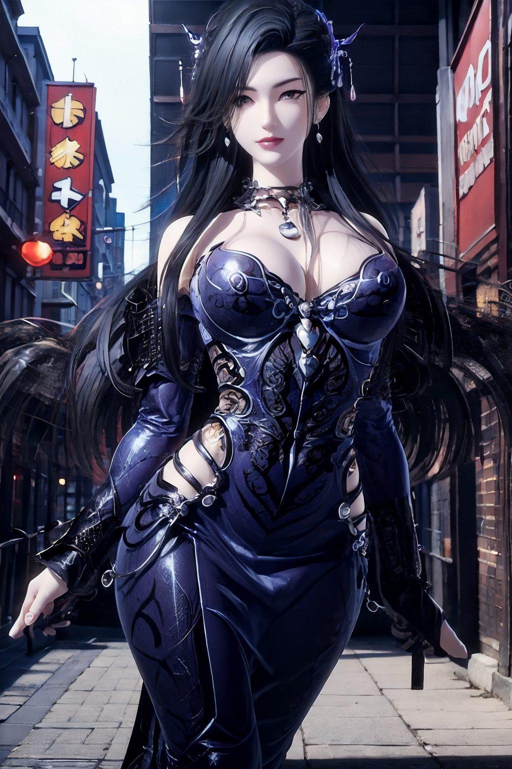 色彩斑斓、设计独特炫酷的星空背景配上流行的动漫角色