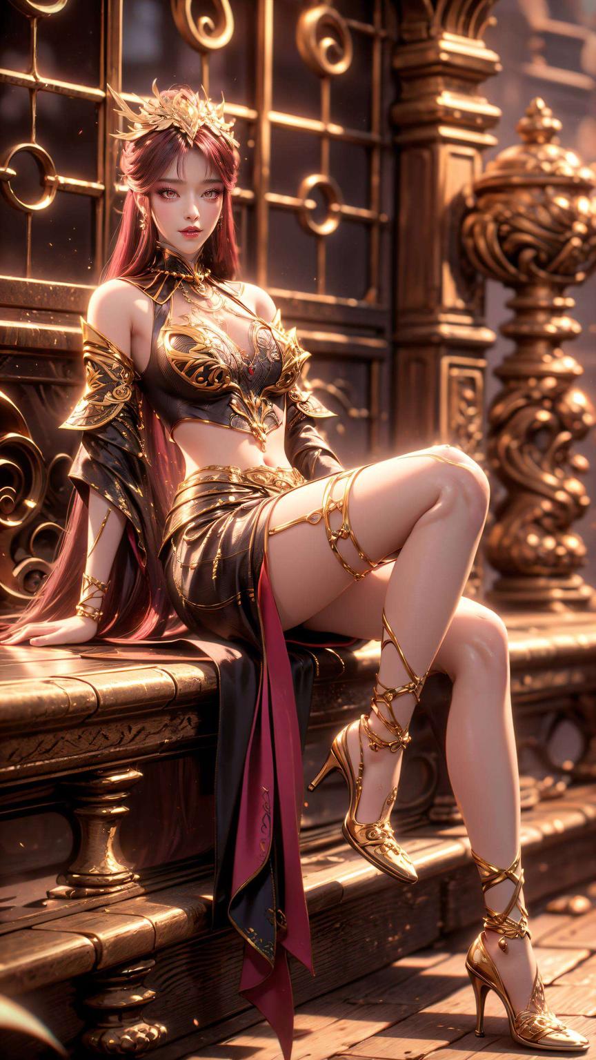 高清画质这款超好看的护眼壁纸来啦！看这AI国漫女神——毒血夫人