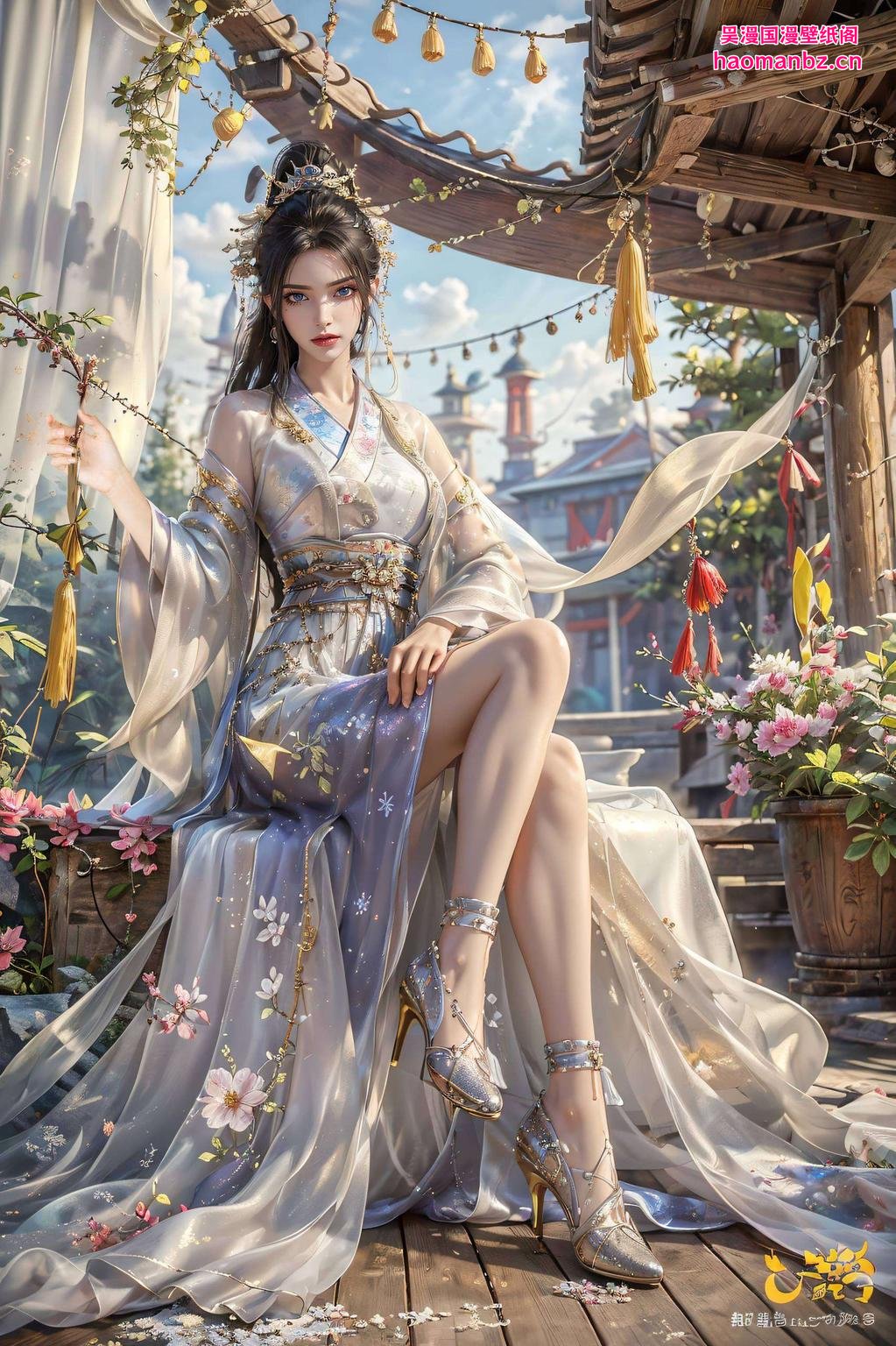 宛如仙境绝对的护眼利器！看这雪中的清雪