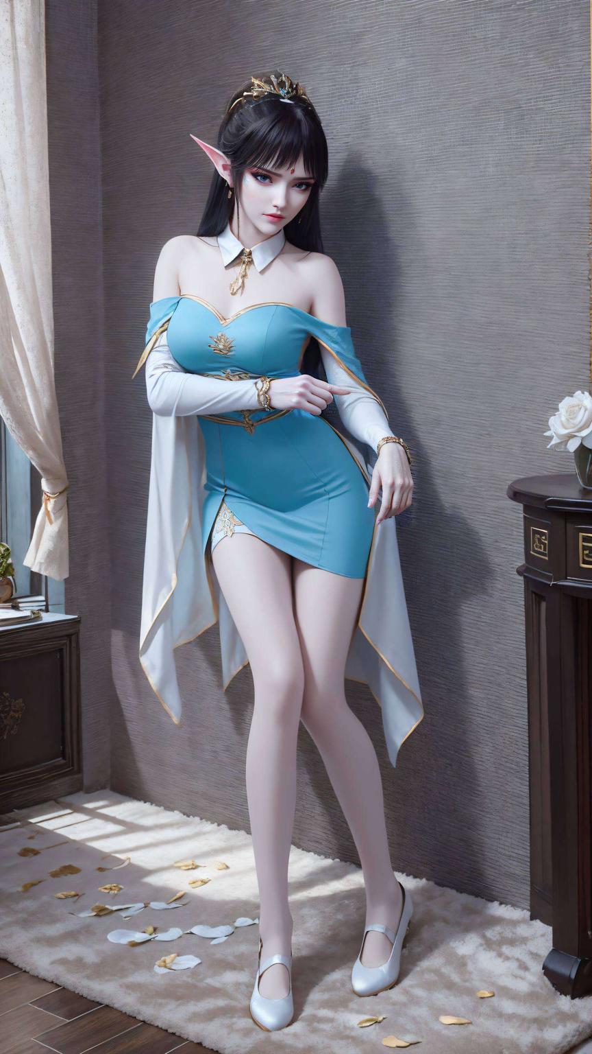 那飘逸的衣袂、清丽的面容