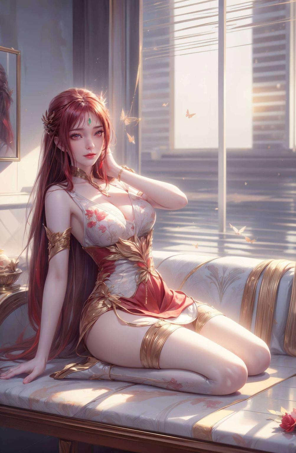 国漫古韵红凰翩跹