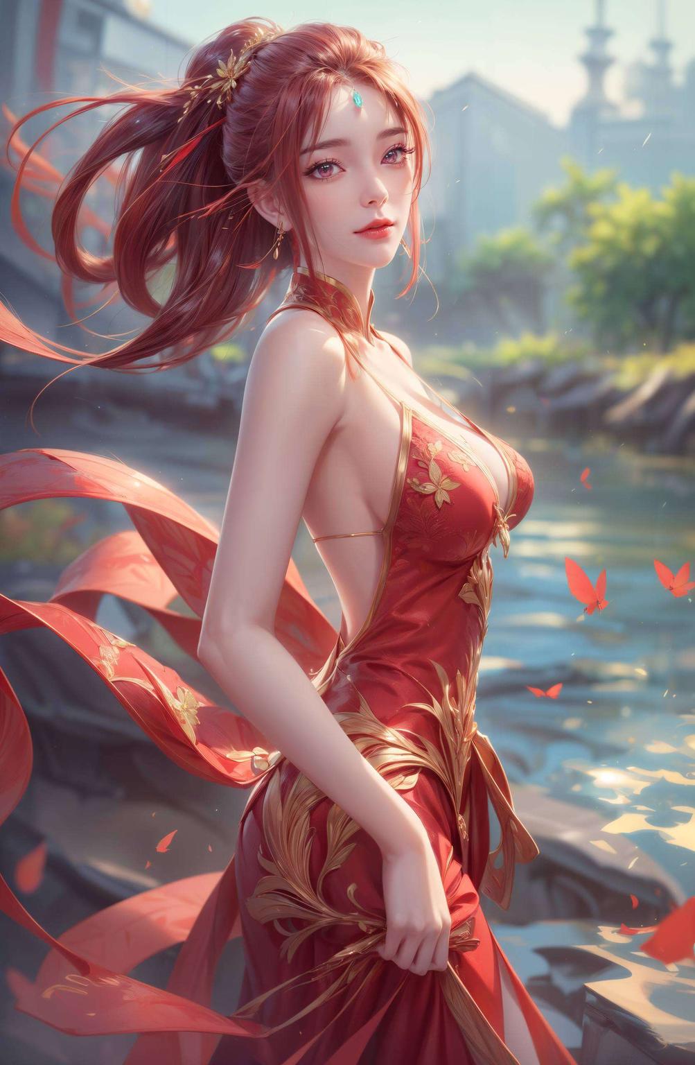 这款【震撼免费壁纸包】来啦！快来看这款以国漫女神红凰为主题的免费壁纸每一帧都是心动瞬间！红凰翩翩起舞