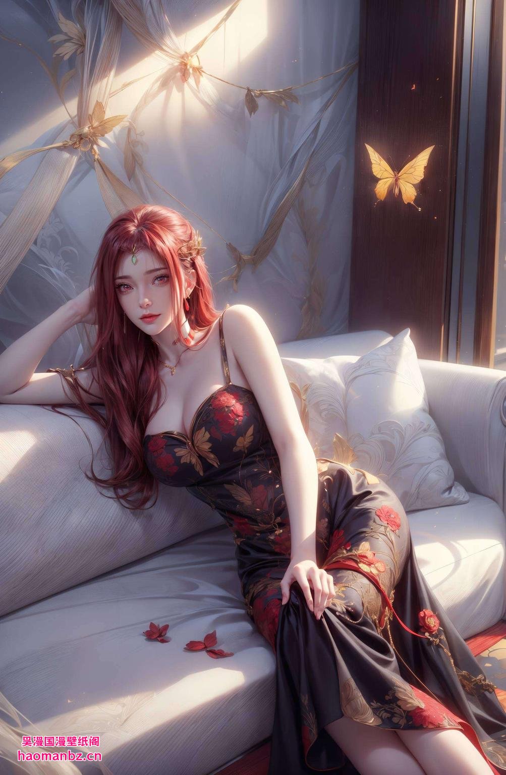 感受独特东方神韵红凰正脸壁纸