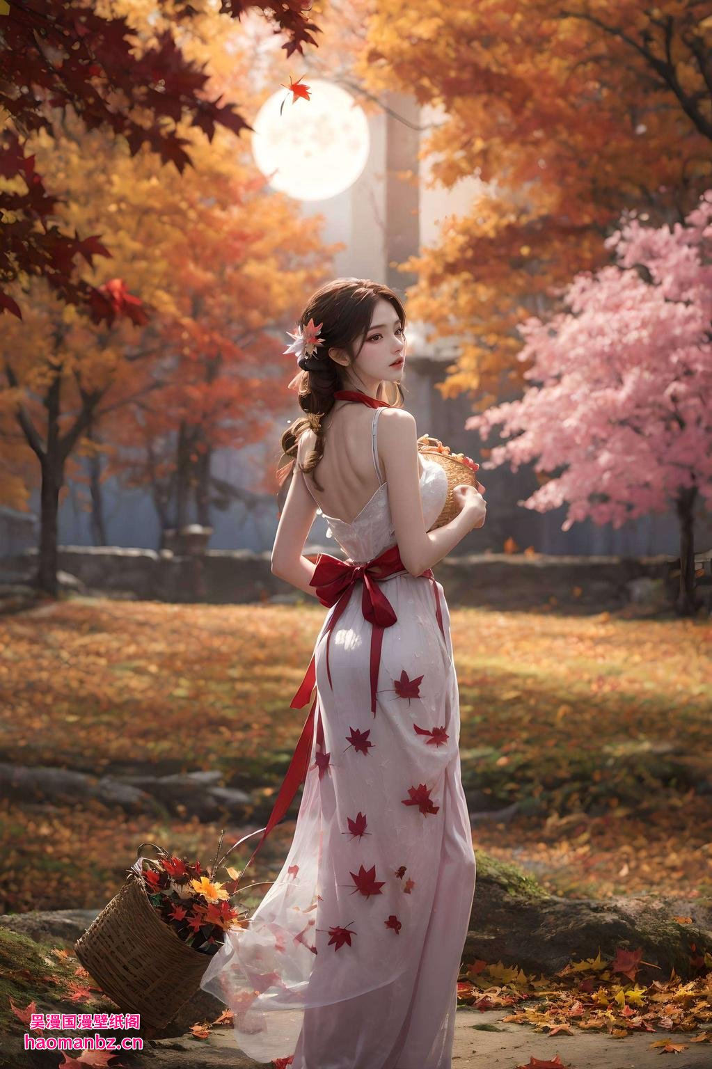 火灵儿灵动身影清新壁纸映眼前