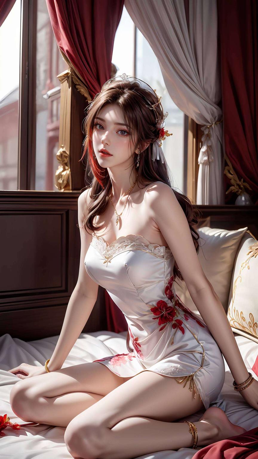 火灵儿高清壁纸简洁线条勾勒伤感完美像素