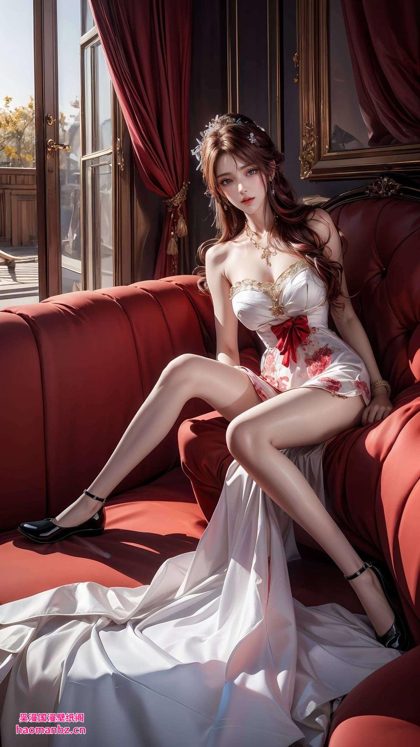 免费秀出iPhone桌面风采！细腻笔触描绘火灵儿高清壁纸亮相