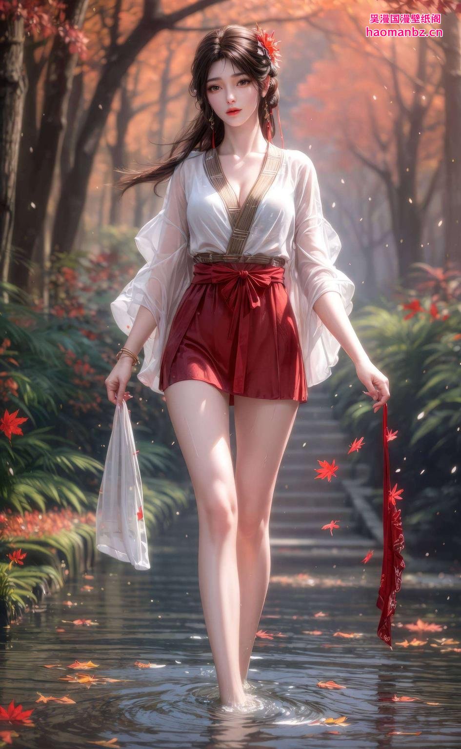 灵动的火焰与静谧的夜空交织火灵儿壁纸超美动漫高清