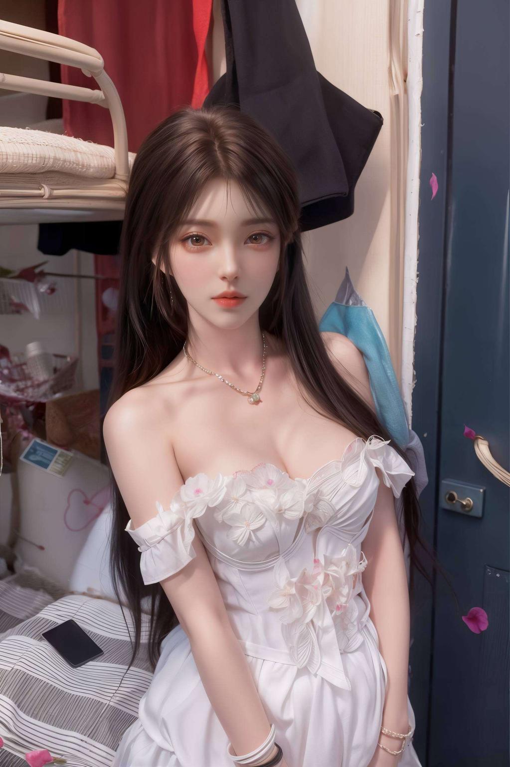 主角是咱们上界的火灵儿！高清画质各位！今天给大家带来一款超清新的极简风Win10壁纸