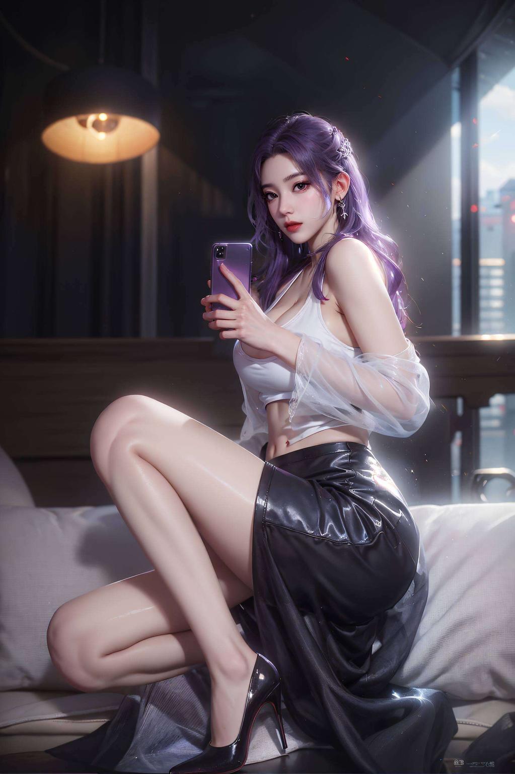 古风壁纸尽显伤感细腻幽蓝光影映衬下