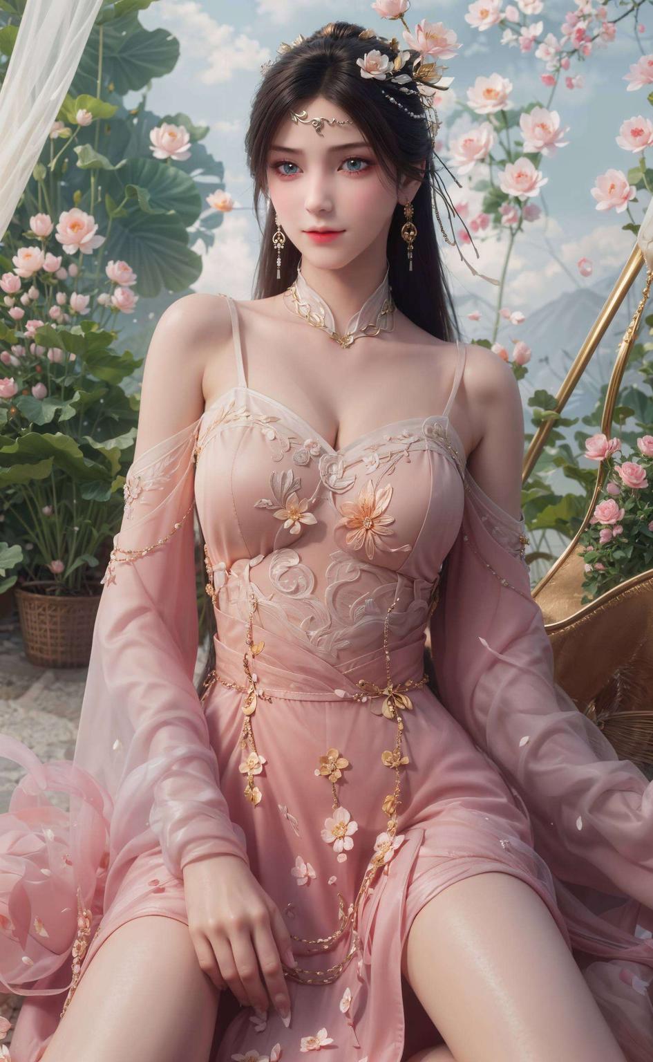 高清细腻金瓶儿古风壁纸