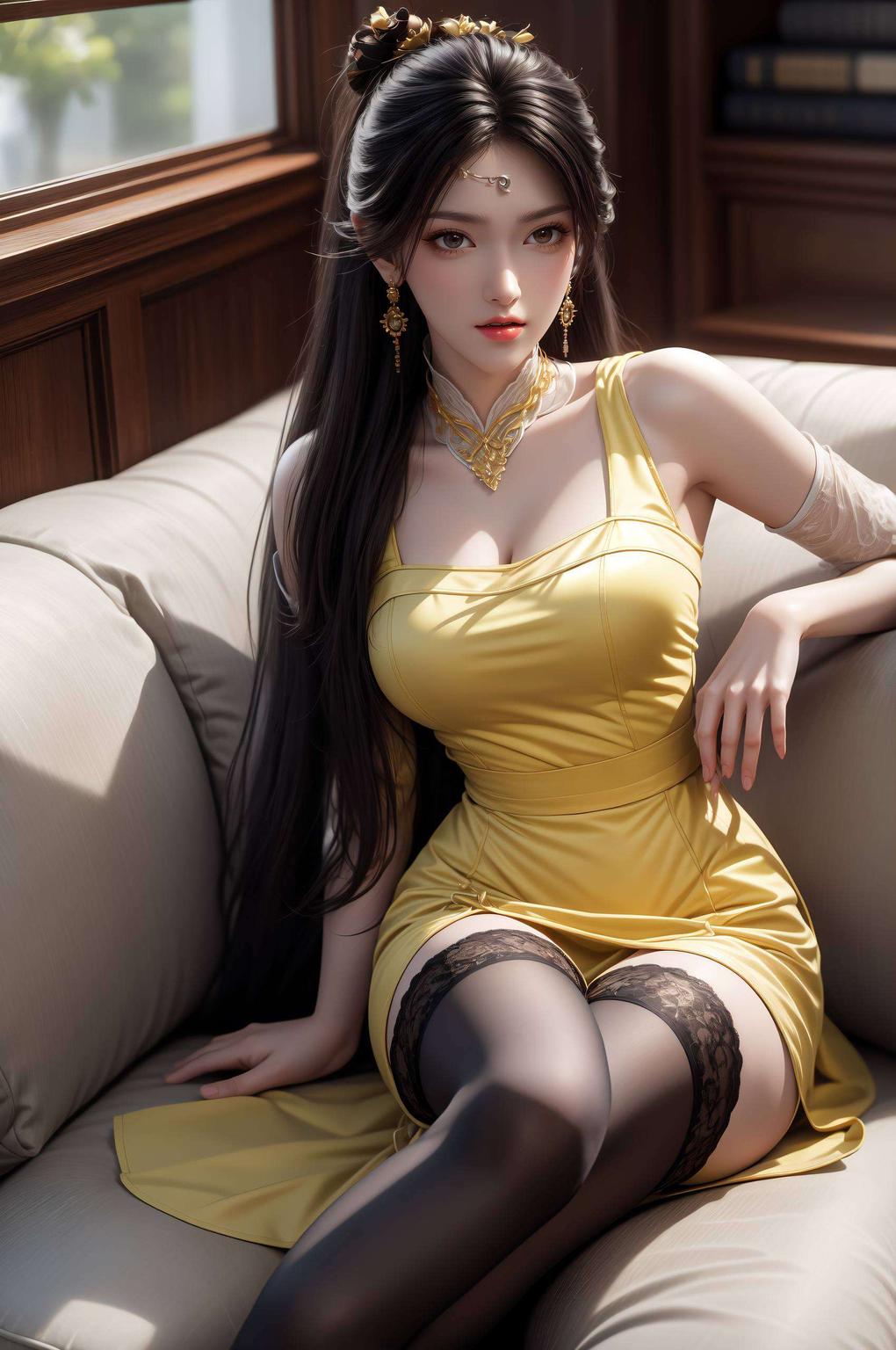 金瓶儿AI壁纸每一寸都透露着优雅与魅力