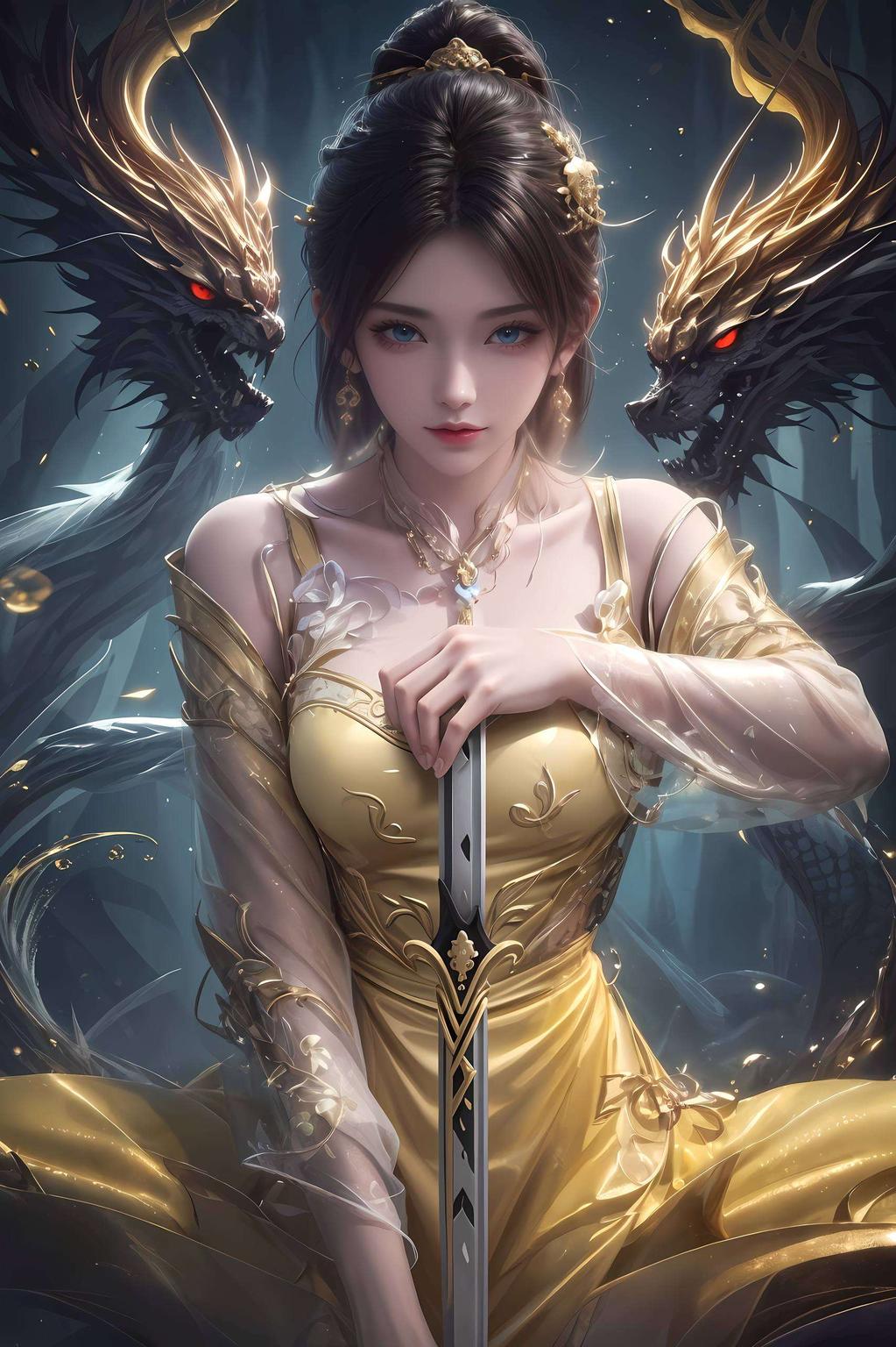 金瓶儿舞姿翩跹高清壁纸映眼前