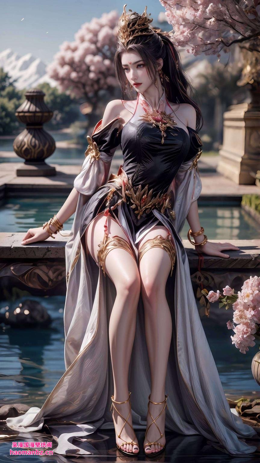 今天给大家带来一款超美的粉色系壁纸！看这虚拟酒玖师叔“嘿