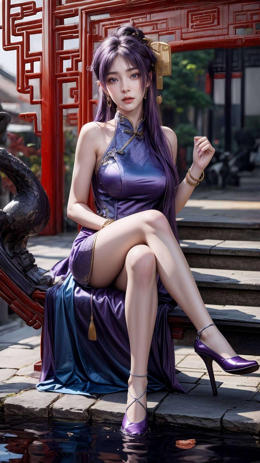 动态壁纸电脑姬紫月美轮美奂