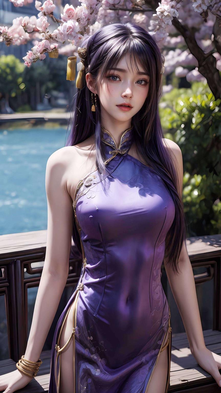 她眼神深邃简直是桌面装饰的绝佳选择！