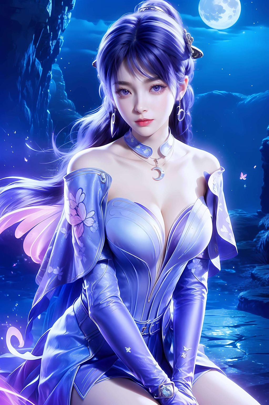 细腻如丝神图姬紫月4k超清壁纸