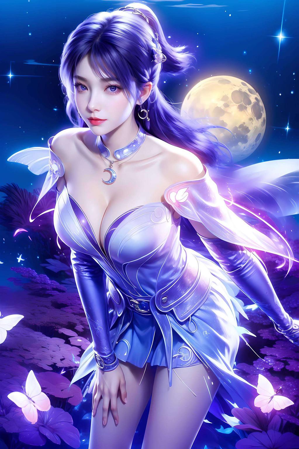 细腻如丝微黄的光晕映衬着她的倩影