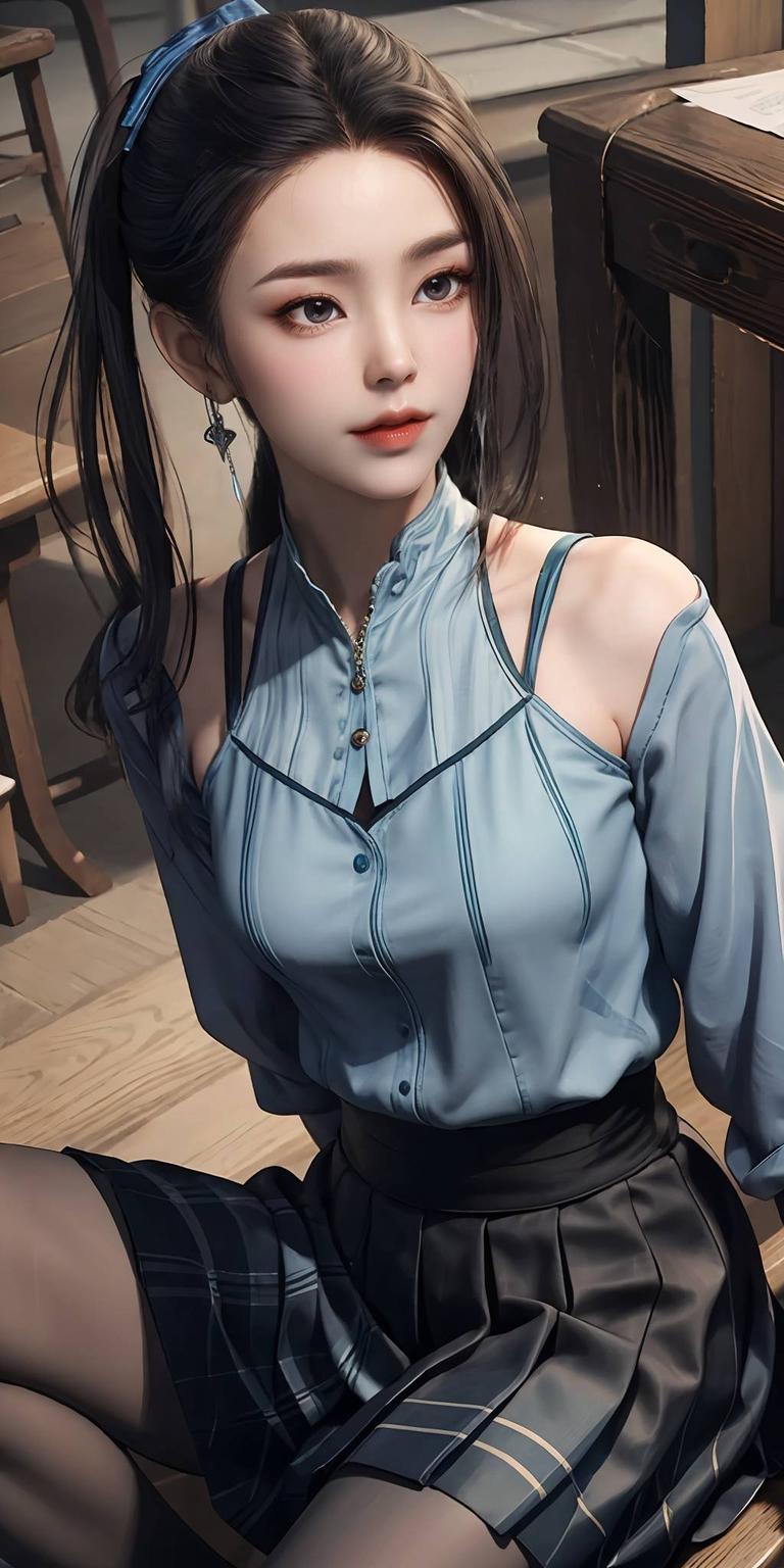 今天给大家带来一款超高清的iPad壁纸！这款壁纸以蓝灵娥扭腰的图片为主题