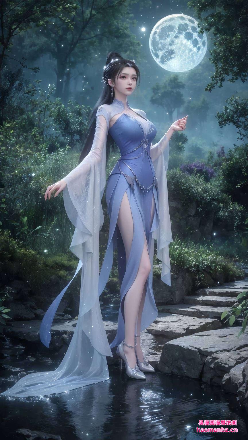 仿佛穿越时空的仙子美眸含笑