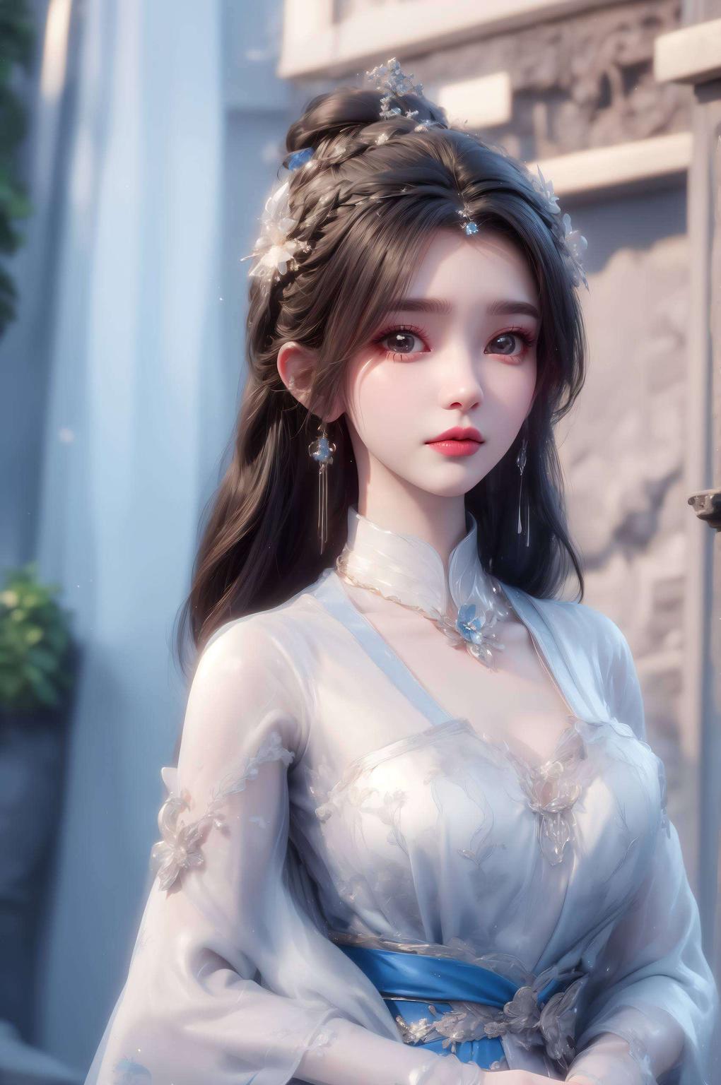 让人一见倾心画中的她