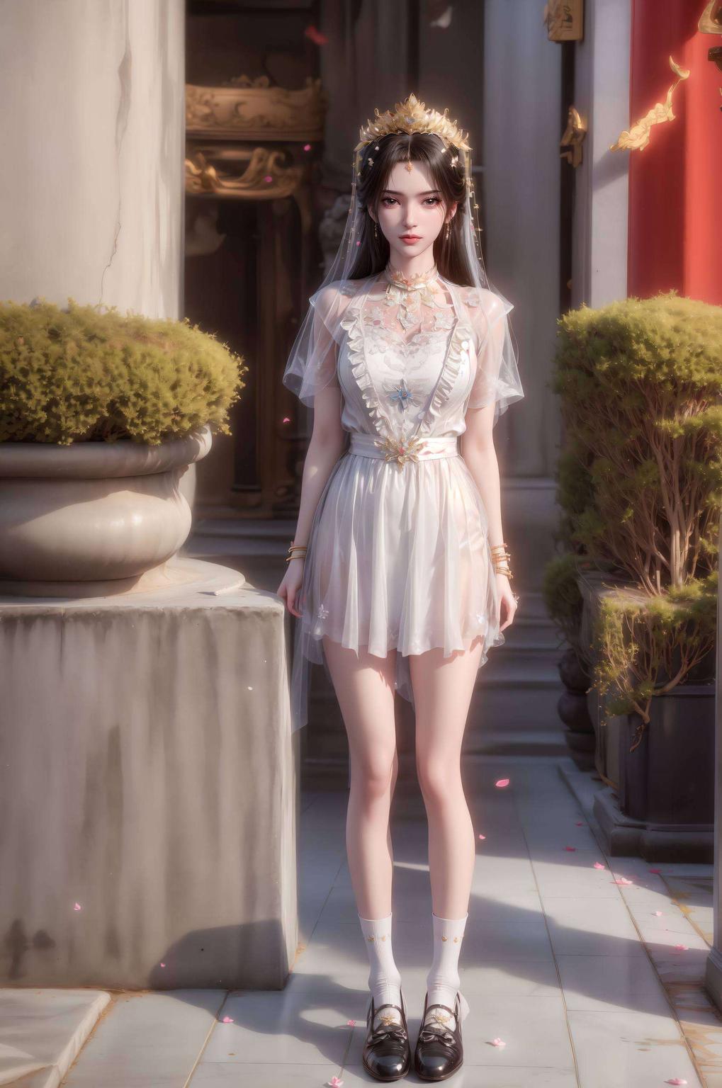 宛如她就在眼前细腻描绘每一缕发丝