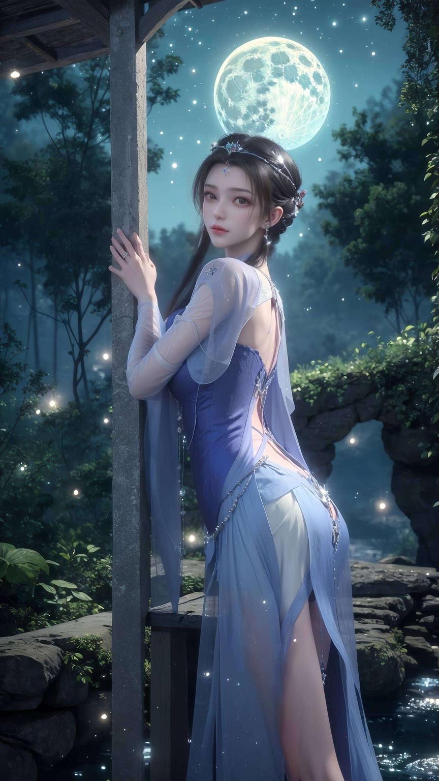 紫色背景与校服的搭配李慕婉穿校服的壁纸