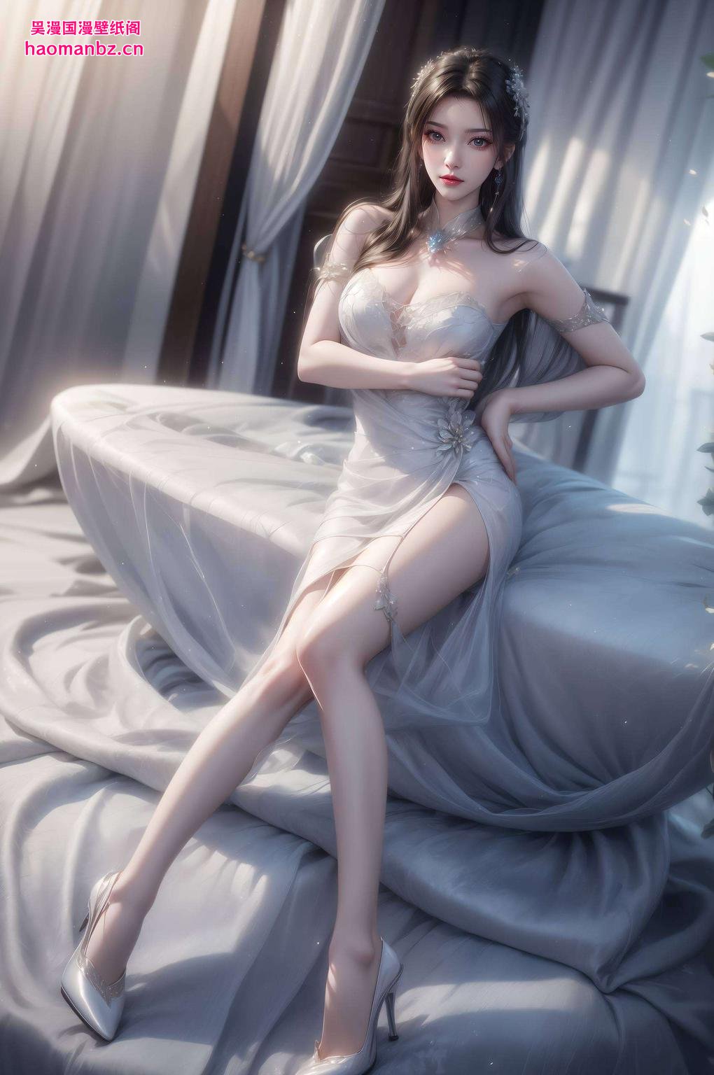 仿佛置身于梦幻的花海中淡雅的色调