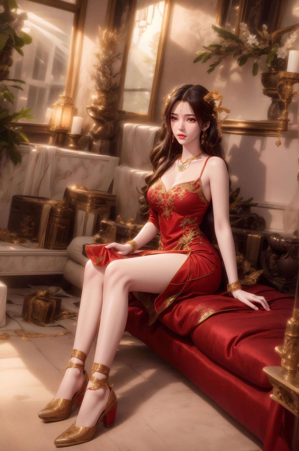 发丝飘逸眼神灵动