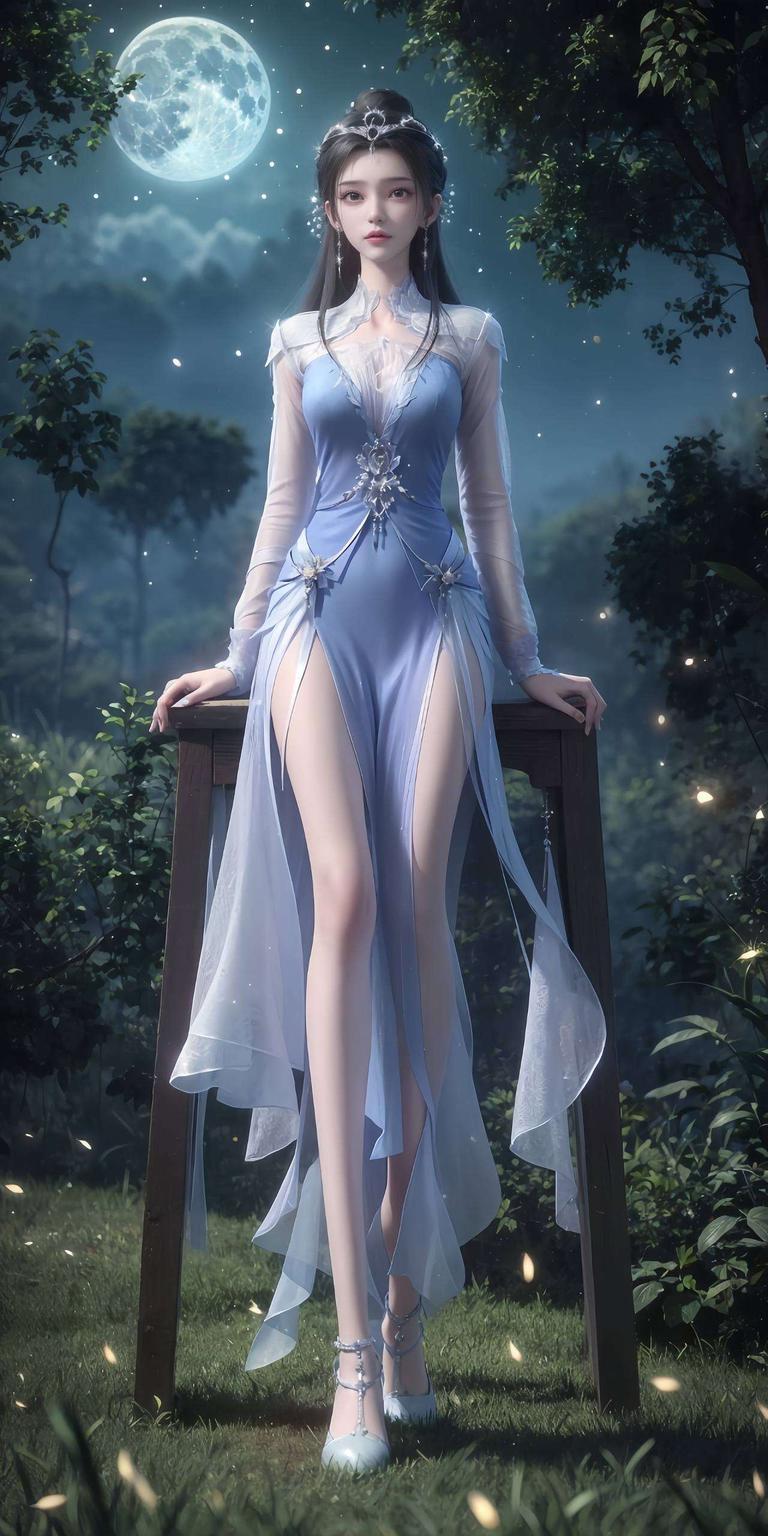 与她的舞姿相映成趣李慕婉身着一袭轻盈的裙装