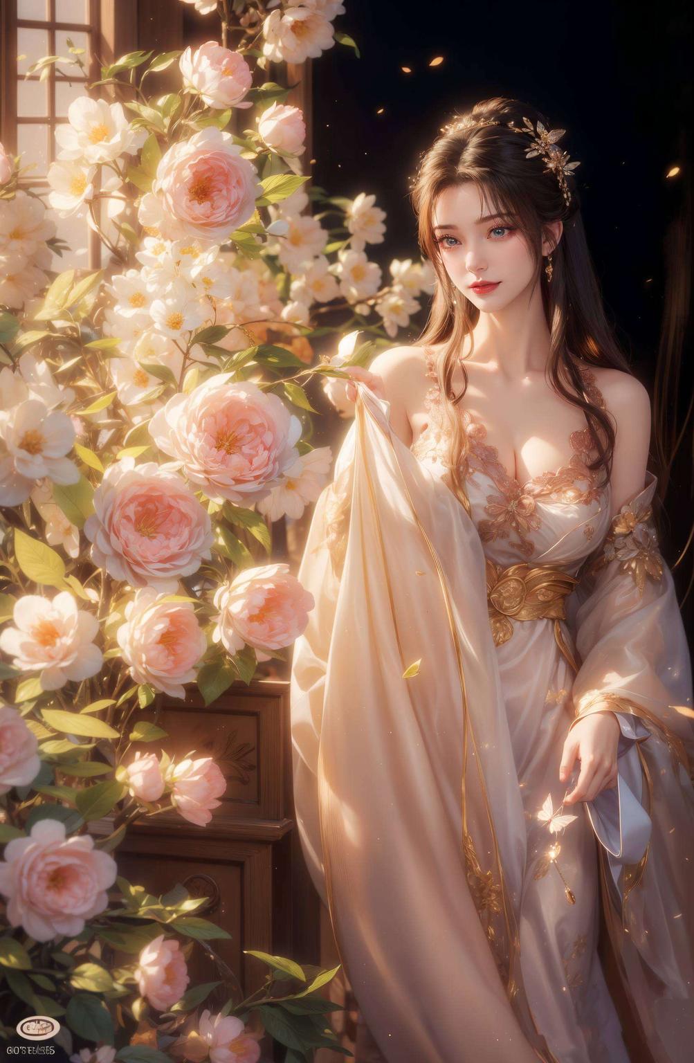 这款仙逆李慕婉最新壁纸粉色调搭配细腻笔触