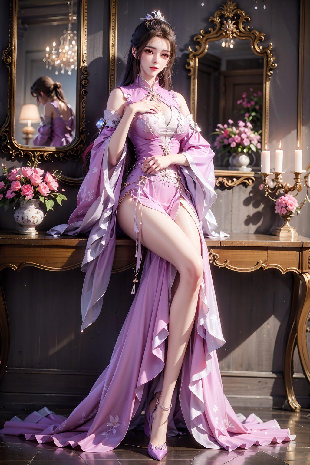 美得让人心动这款【AI国漫女神仙逆柳眉】高清壁纸