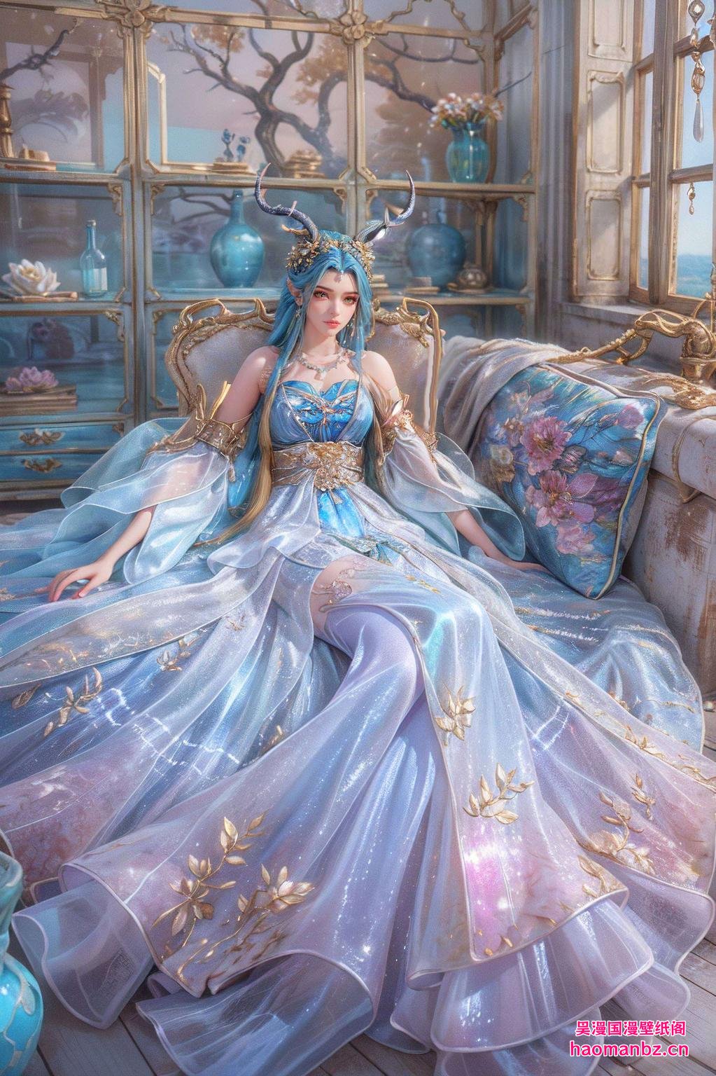 4K分辨率震撼来袭！这幅壁纸展现了龙女傲娇的英姿让你的桌面瞬间焕发神采！🐉✨