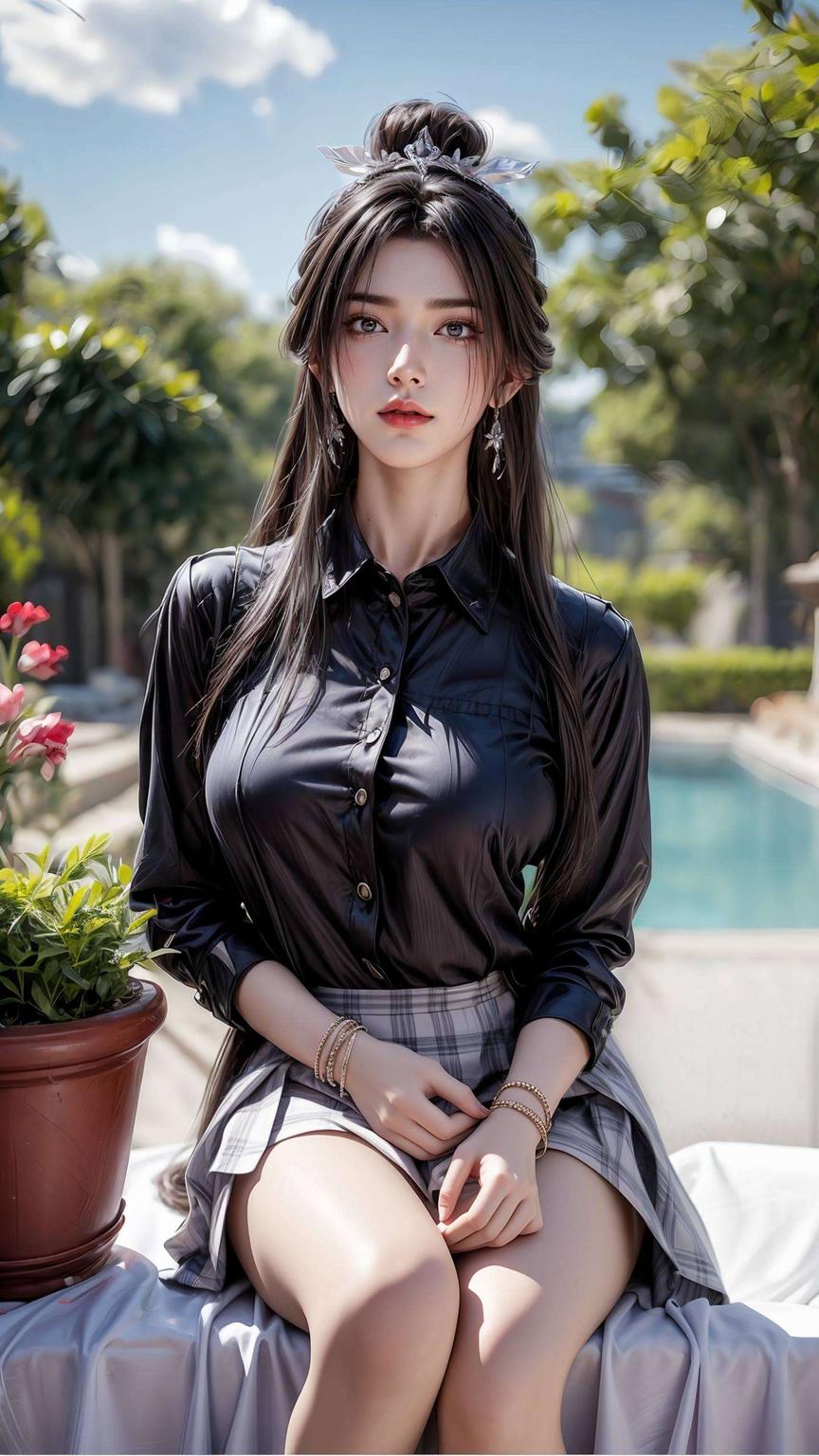 主角是我们熟悉的陆雪琪！高清新建模今天给大家带来一组超美的iPhone桌面壁纸