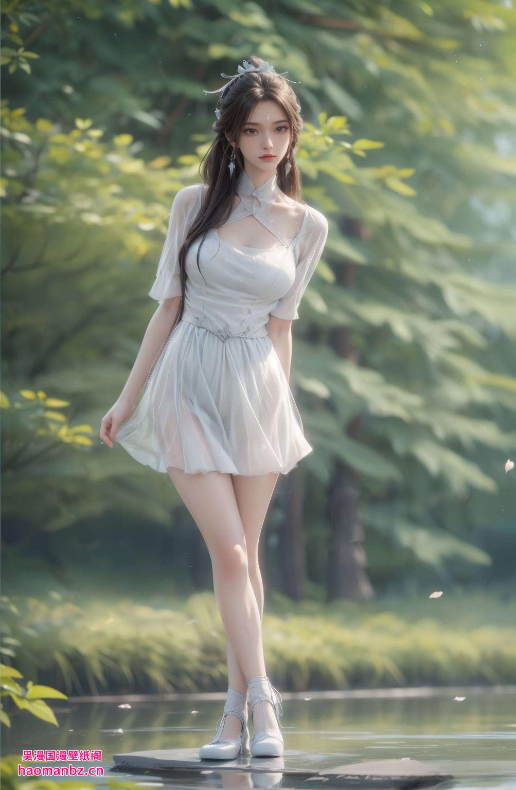 陆雪琪真人AI壁纸完美像素苹果古香古色