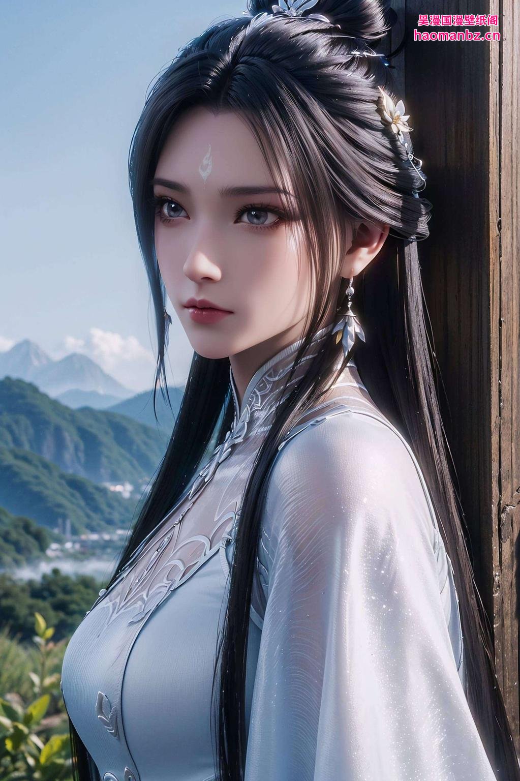 月光洒在静谧的书房美轮美奂