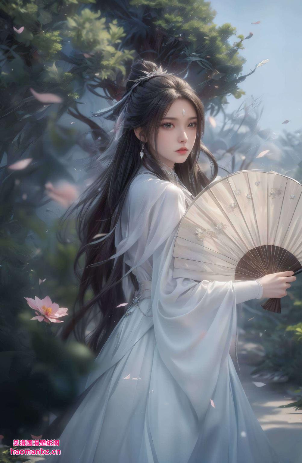 让你感受苹果动画壁纸的魔法魅力！🌟 清新脱俗的陆雪琪点亮你的手机屏幕！💫