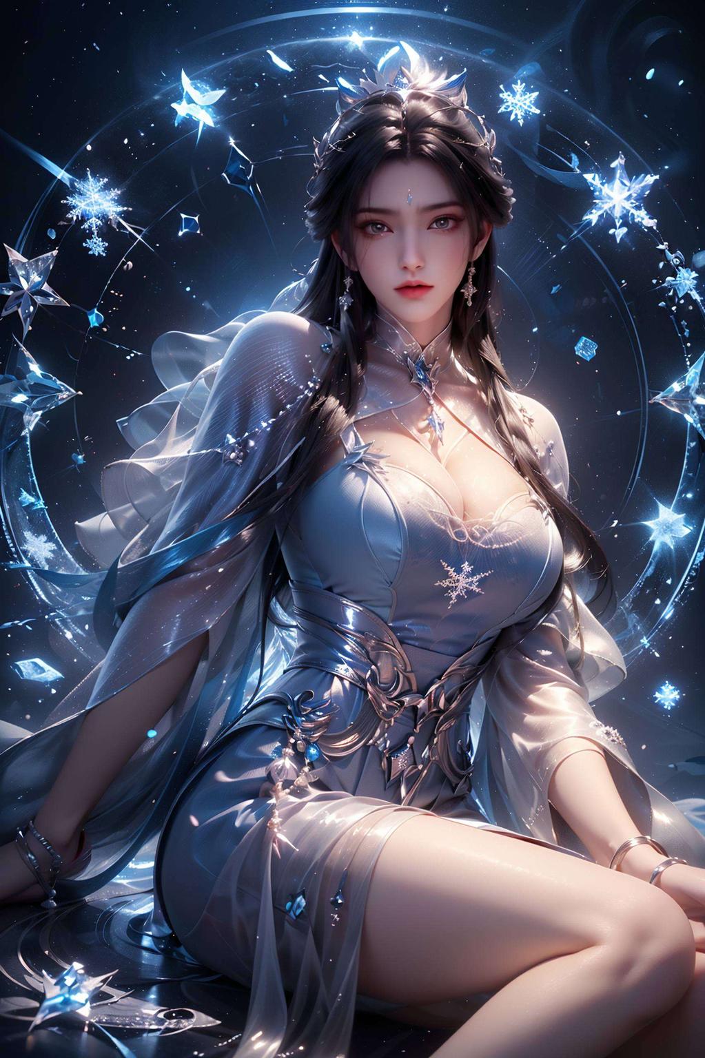 美轮美奂今天给大家带来一款超高清的陆雪琪星空壁纸