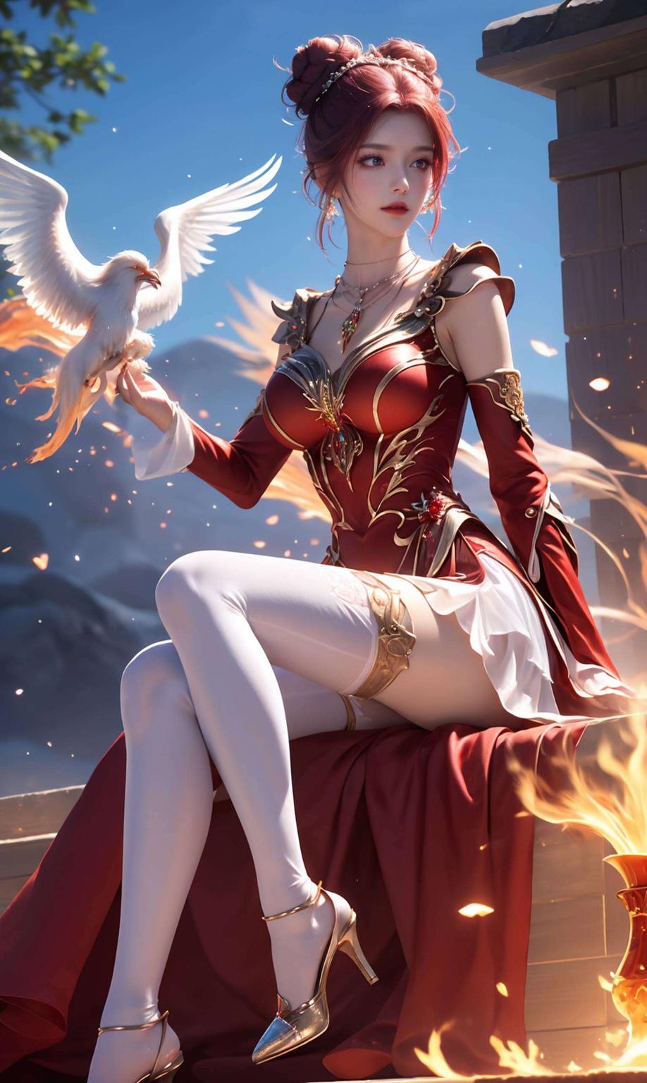 瞬间让你的电脑桌面焕然一新今天给大家带来一款超美的静态壁纸！看这AI国漫女神马小桃