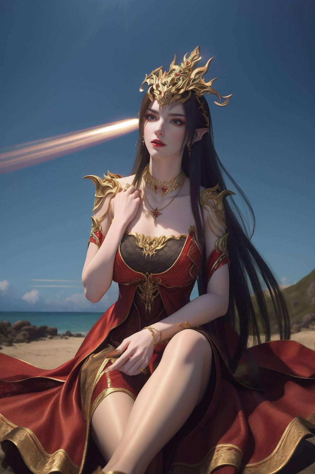 眼神深邃美杜莎4K超清平板壁纸