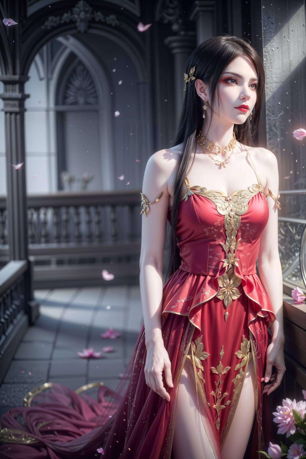 仿佛置身童话世界婚纱轻盈飘逸