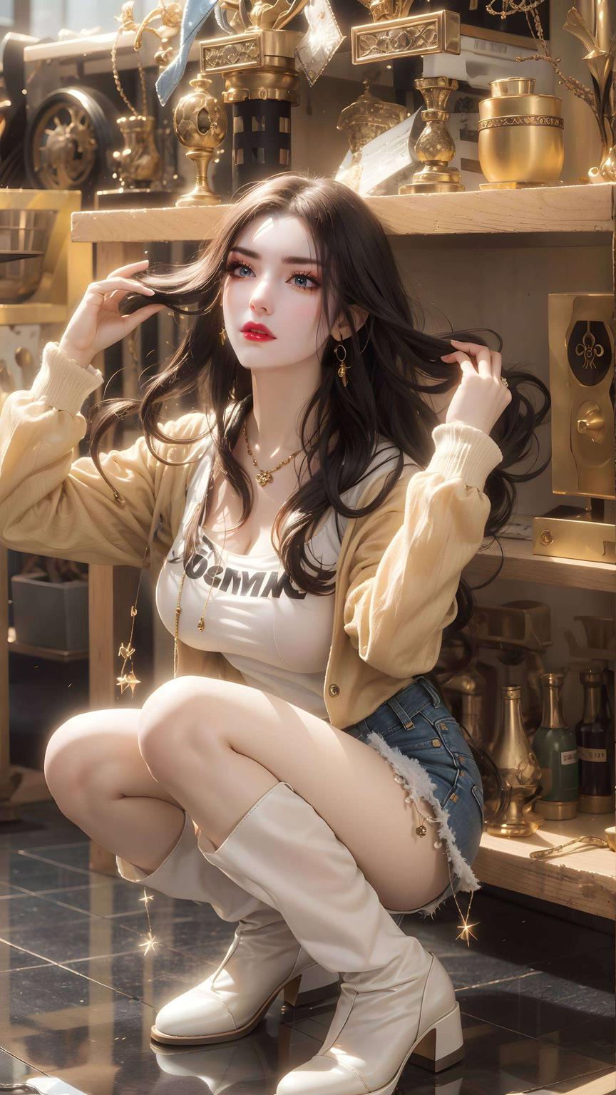 动态效果流畅蛇发飘逸