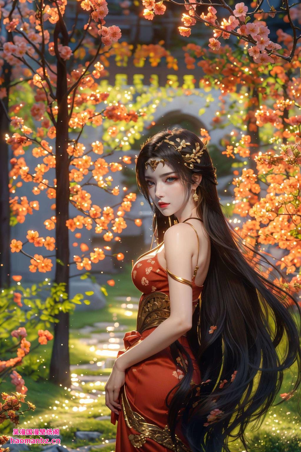 这款壁纸让你的苹果桌面瞬间变身二次元战场蛇发飘逸