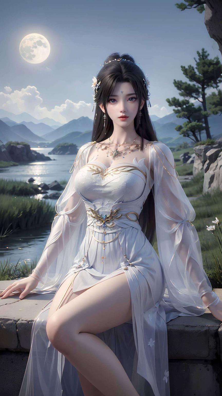 这款黑化清漪壁纸让你的iPhone瞬间变身游戏界的颜值担当！一抹冷酷神秘的蓝