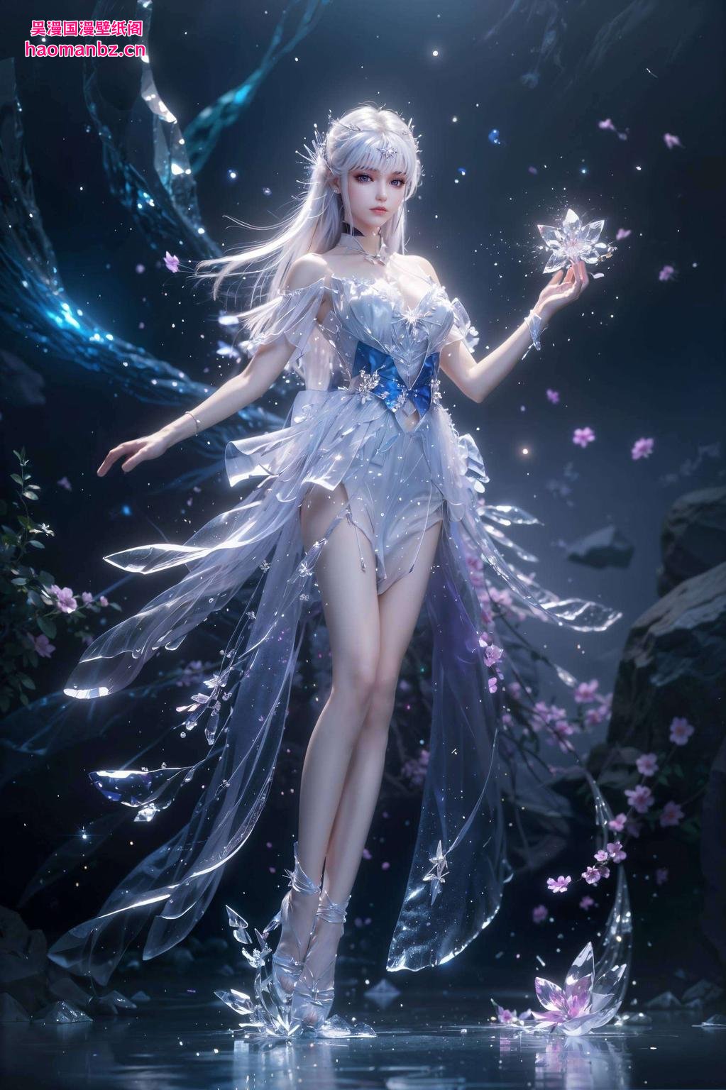 绿色免费圣采儿着一袭翠绿罗裙