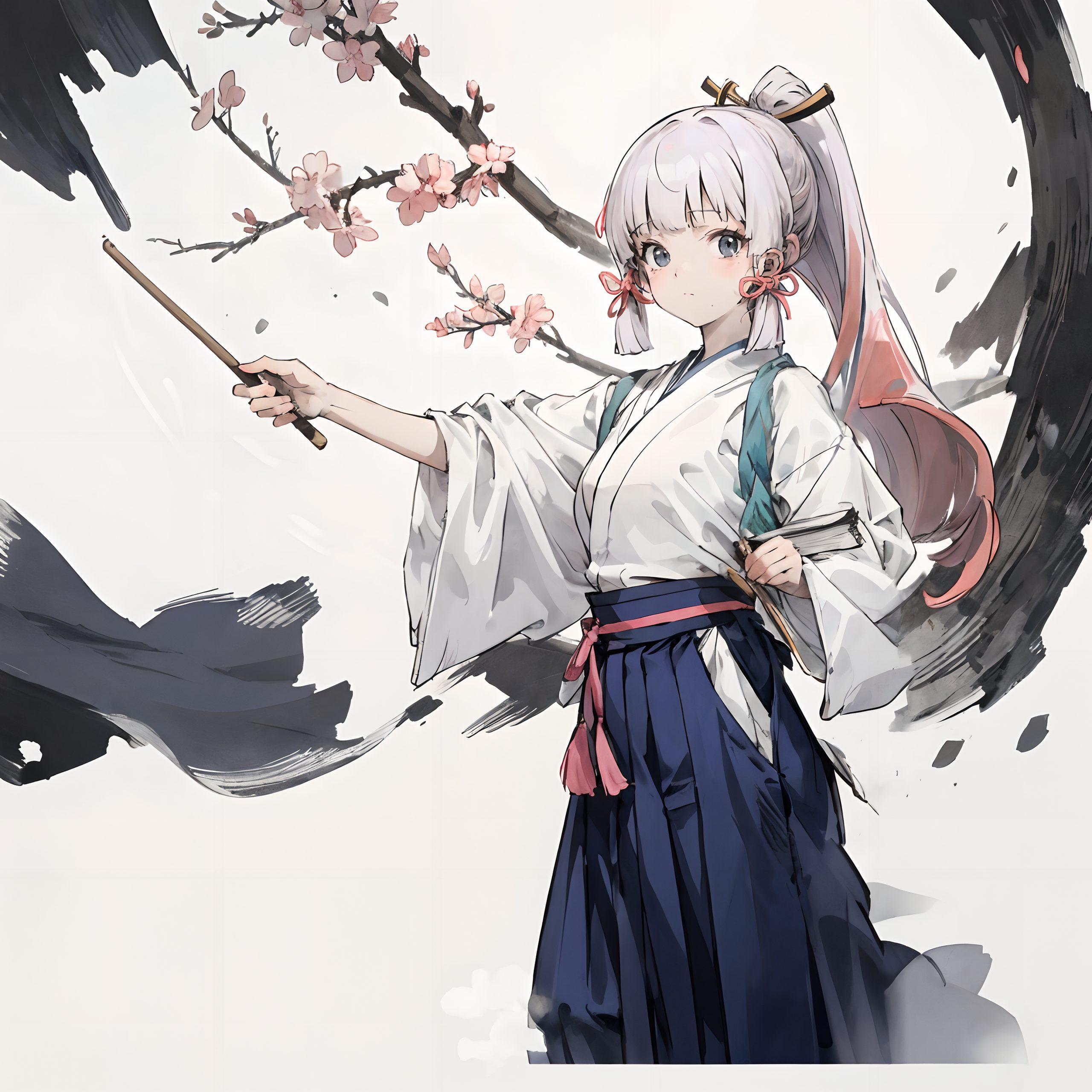 典雅的色彩今天给大家带来一款古香古色的神里凌华高清壁纸