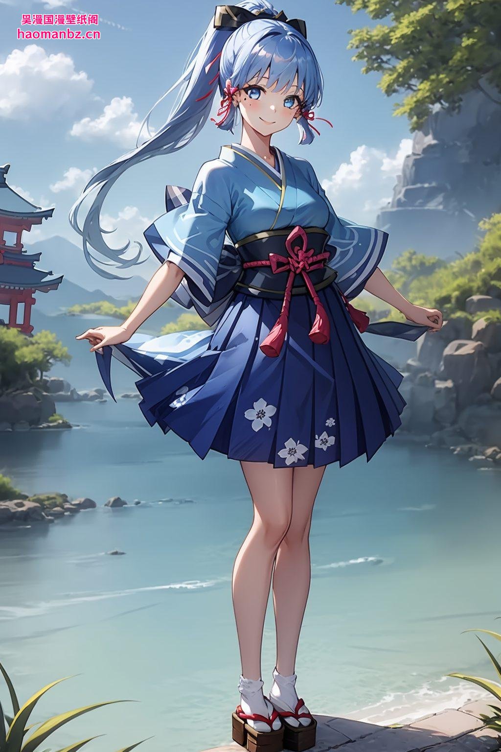 美得让人心动这期【静态免费壁纸秀】给大家带来一款原神里的凌华自制宽屏壁纸！画面中