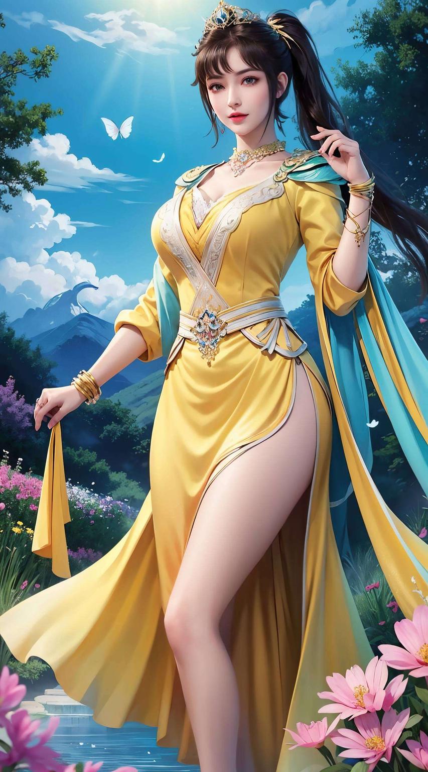 让人一见倾心！#司空千落壁纸#画面中的她甜美可人