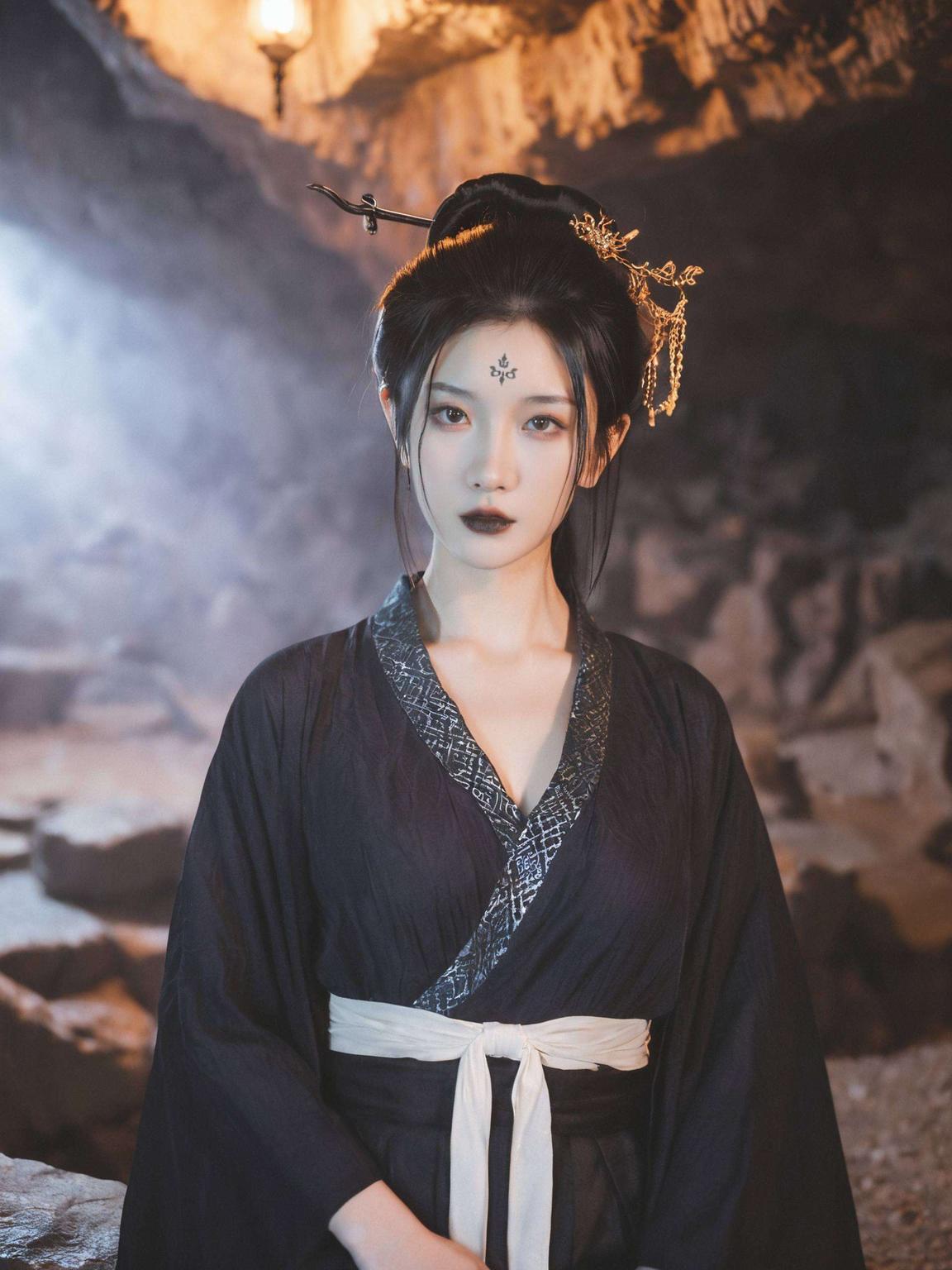 四妹的眼神犀利让你的平板瞬间变身黑暗系的动漫世界！