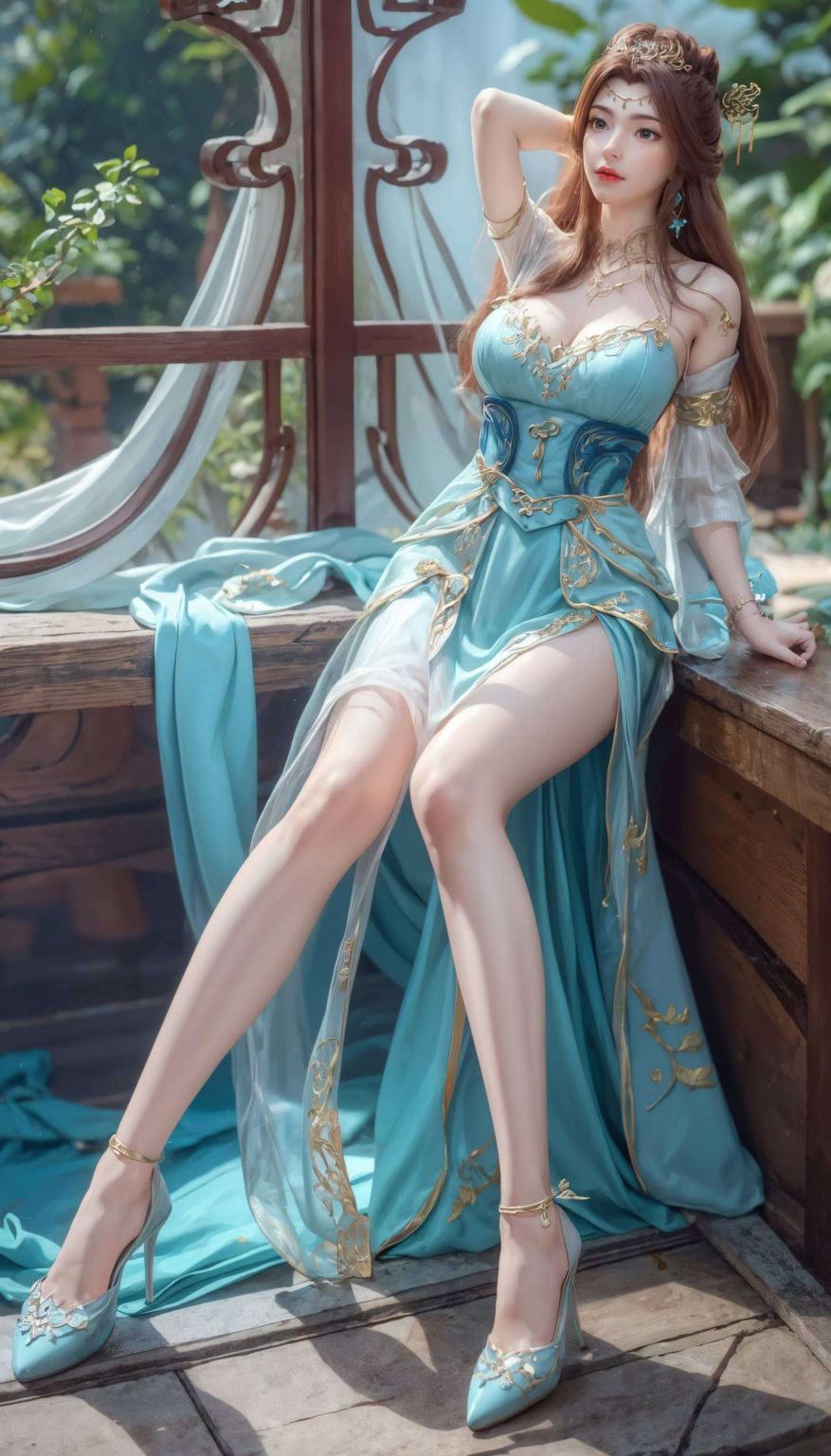 宛如置身仙境带你领略苏灵韵的背影之美